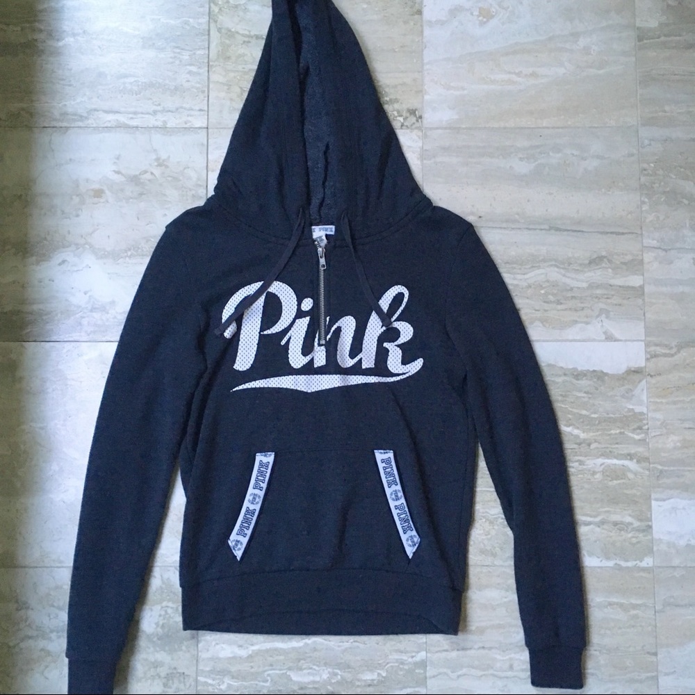 PINK Half-zip Hoodie